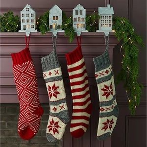 New🌟 Chunky Knit Stocking-Terrain-Red